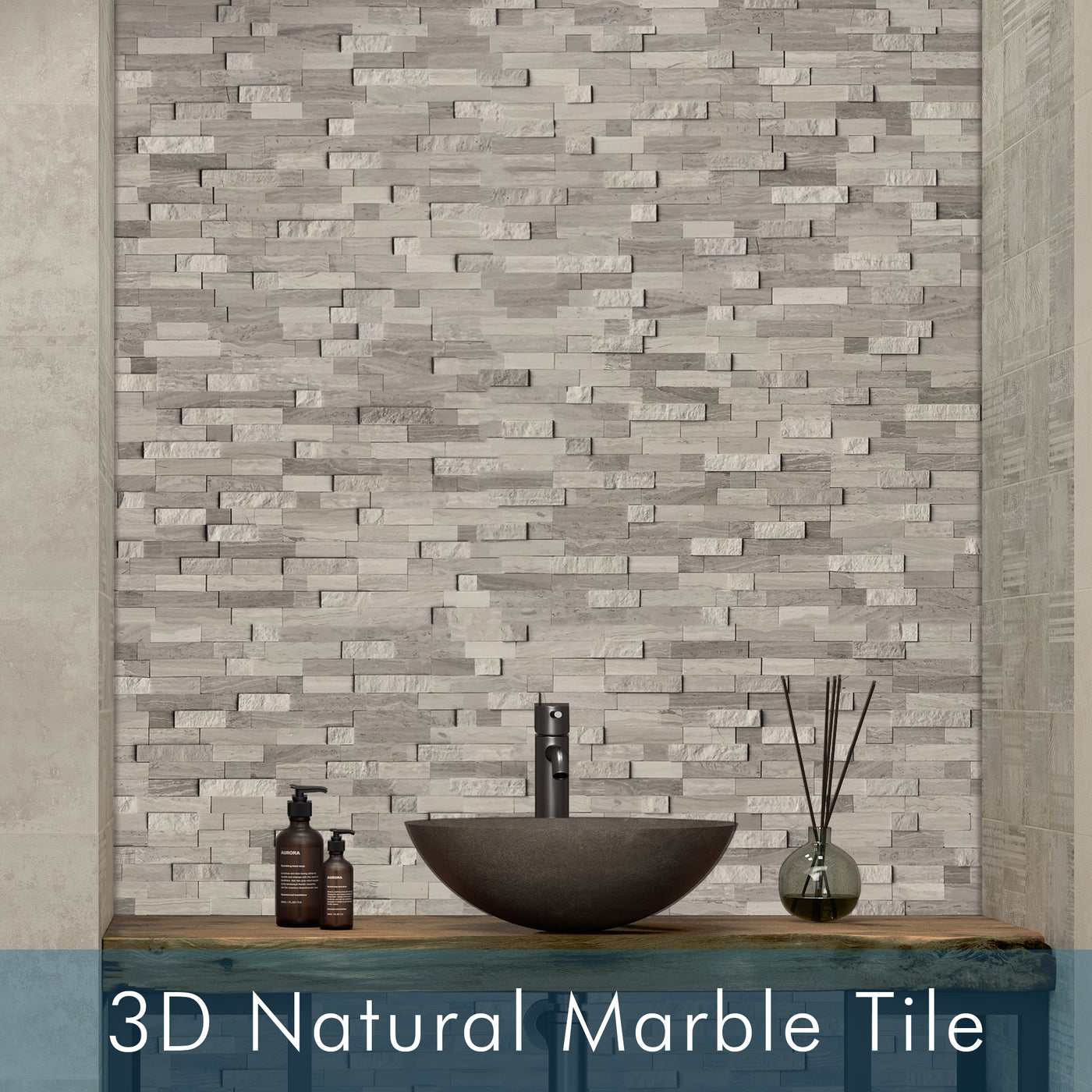 3D Natural Marble Tile