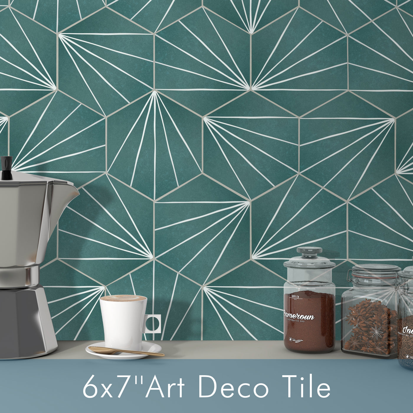 6x7´´ Art Deco Tile
