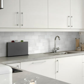 3x6" White Subway Peel and Stick Backsplash Tile