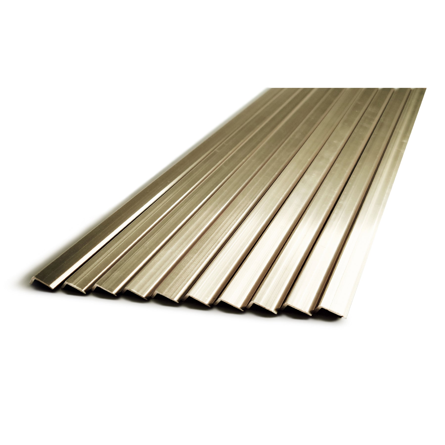 10 Pieces Aluminium Peel and Stick Backplash Trim, 36Inch Shinny Gold