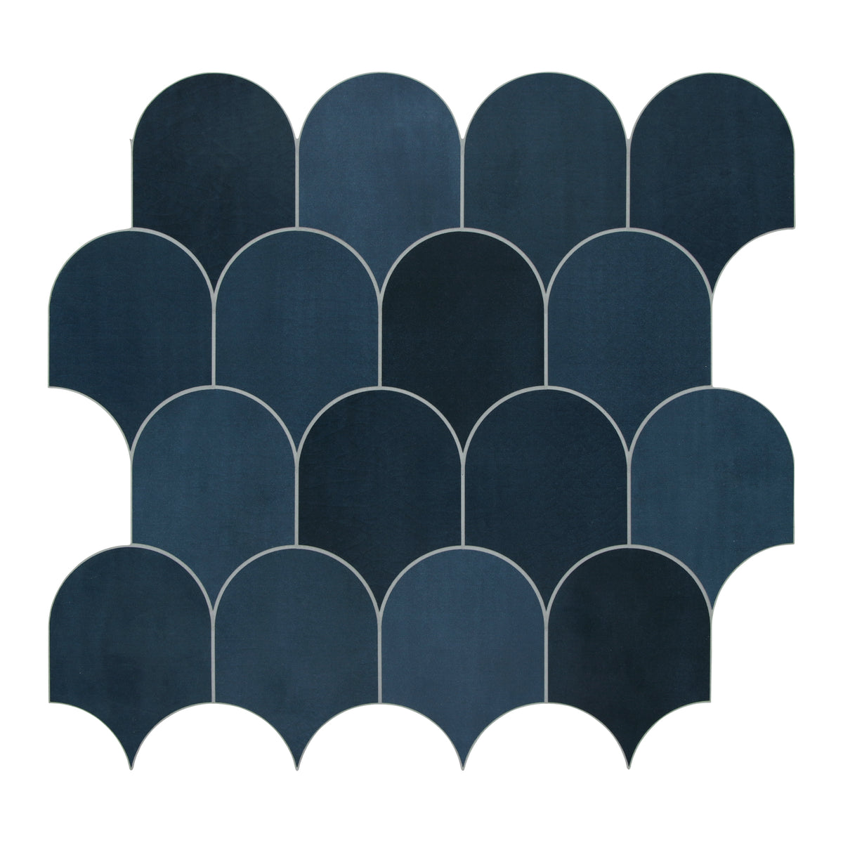 Blue Fish Scale Peel and Stick Backsplash Tile