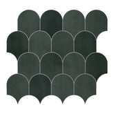 Green Fish Scale Peel and Stick Backsplash Tile