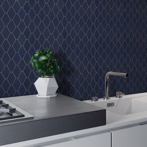 Diamond Blue Peel And Stick Backsplash Tile