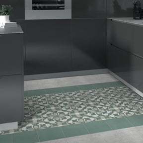 9" x 9" Green Peel and Stick Backsplash Wall and Floor Tile