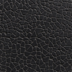 Pebble Black 12''x12'' Recycled Glass Floor and Wall Mosaic Tile