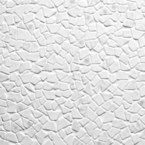 Pebble Carrara White 12''x12'' Recycled Glass Floor and Wall Mosaic Tile