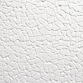 Pebble White 12''x12'' Recycled Glass Floor and Wall Mosaic Tile