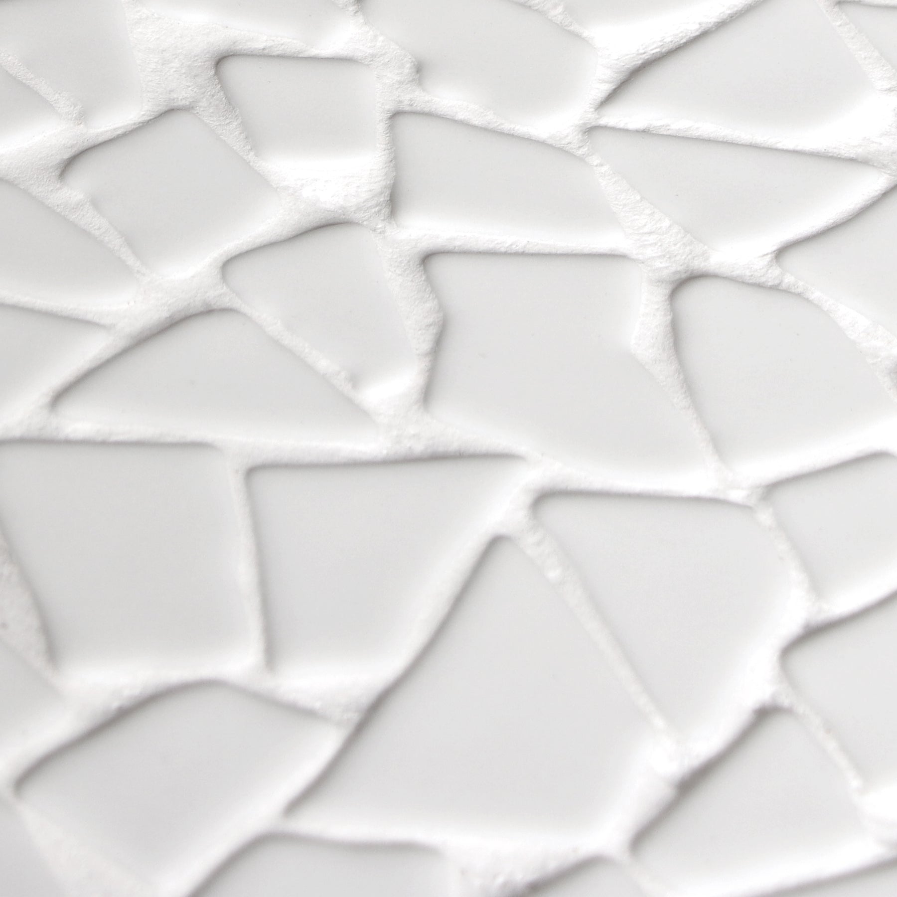 Pebble White 12''x12'' Recycled Glass Floor and Wall Mosaic Tile