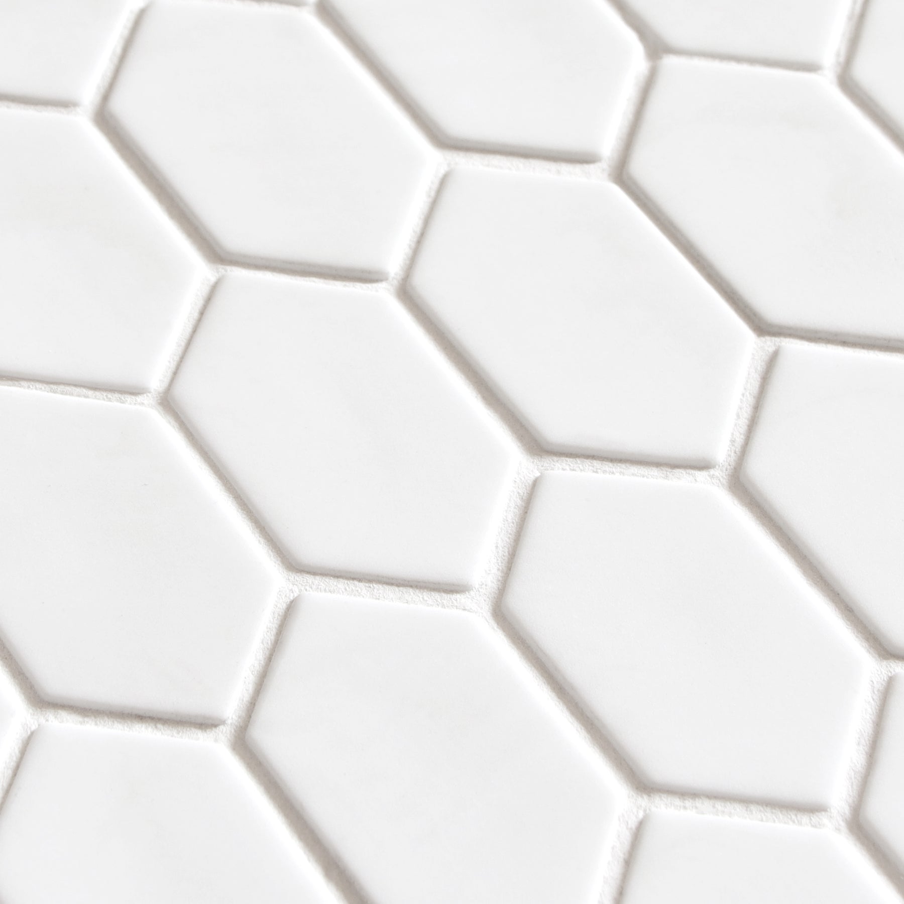 Picket White Recycled Glass Mosaic Floor and Wall Tile