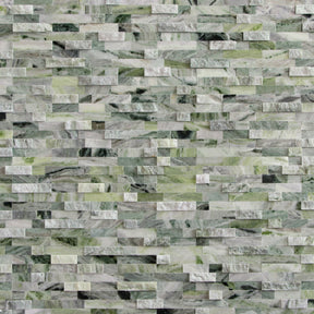 3D Emerald Green Natural Marble Peel and Stick Tile