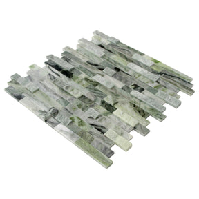 3D Emerald Green Natural Marble Peel and Stick Tile