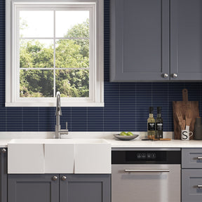 KITKAT Navy Blue Peel And Stick Backsplash Tile