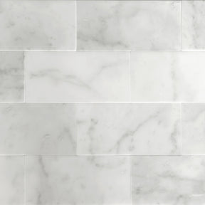 Carrara White Natural Marble Peel and Stick Tile