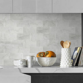 Carrara White Natural Marble Peel and Stick Tile