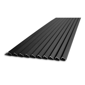 10 Pieces Aluminium Peel and Stick Backplash Trim, 36Inch Black Matte