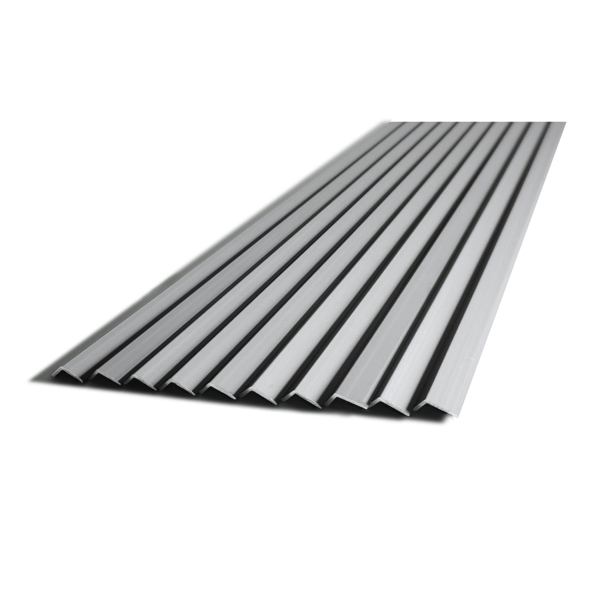 10 Pieces Aluminium Peel and Stick Backplash Trim, 36Inch Grey Matte