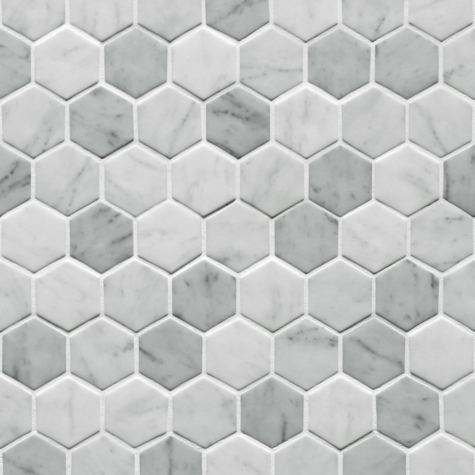 White Carrara 11.7''x10.2 Recycled Glass Floor And Wall Mosaic Tile