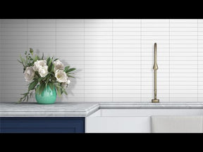 KITKAT White Peel And Stick Backsplash Tile