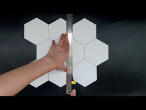 Big Hexagon White Peel And Stick Backsplash Tile