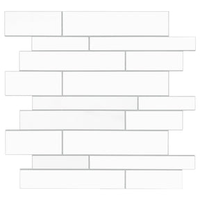 Interlocking White Peel and Stick Tile