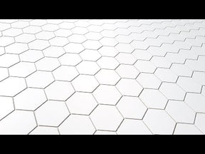 2'' Hexagon White Peel and Stick Tile